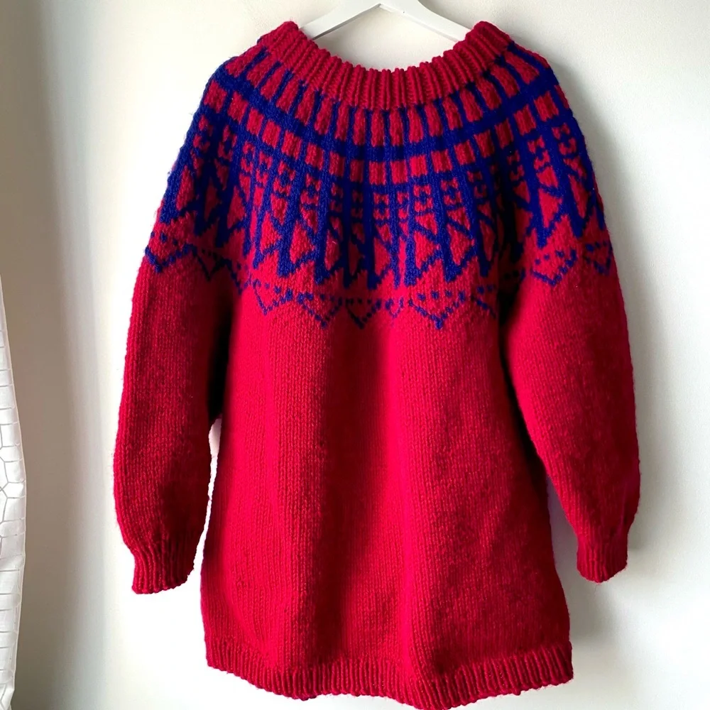 Chunky knit fairisle sweater - Picture 10 of 10